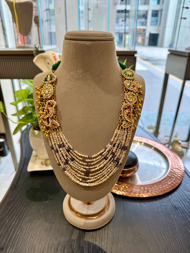 Deepa's Silver Jewellery Mala Necklace