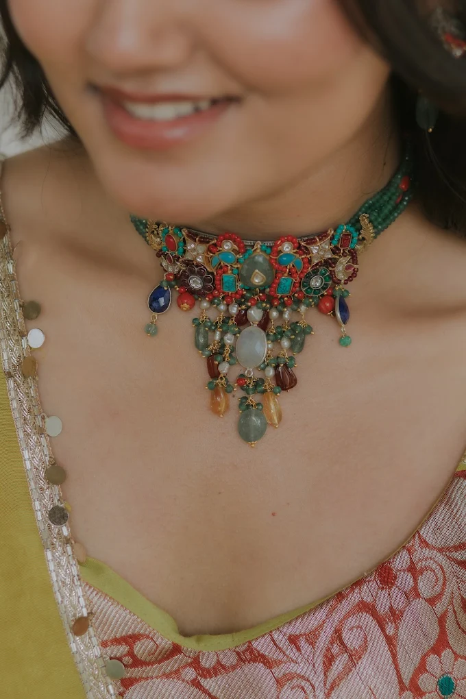 Deepa's Silver Jewellery Navratri Choker